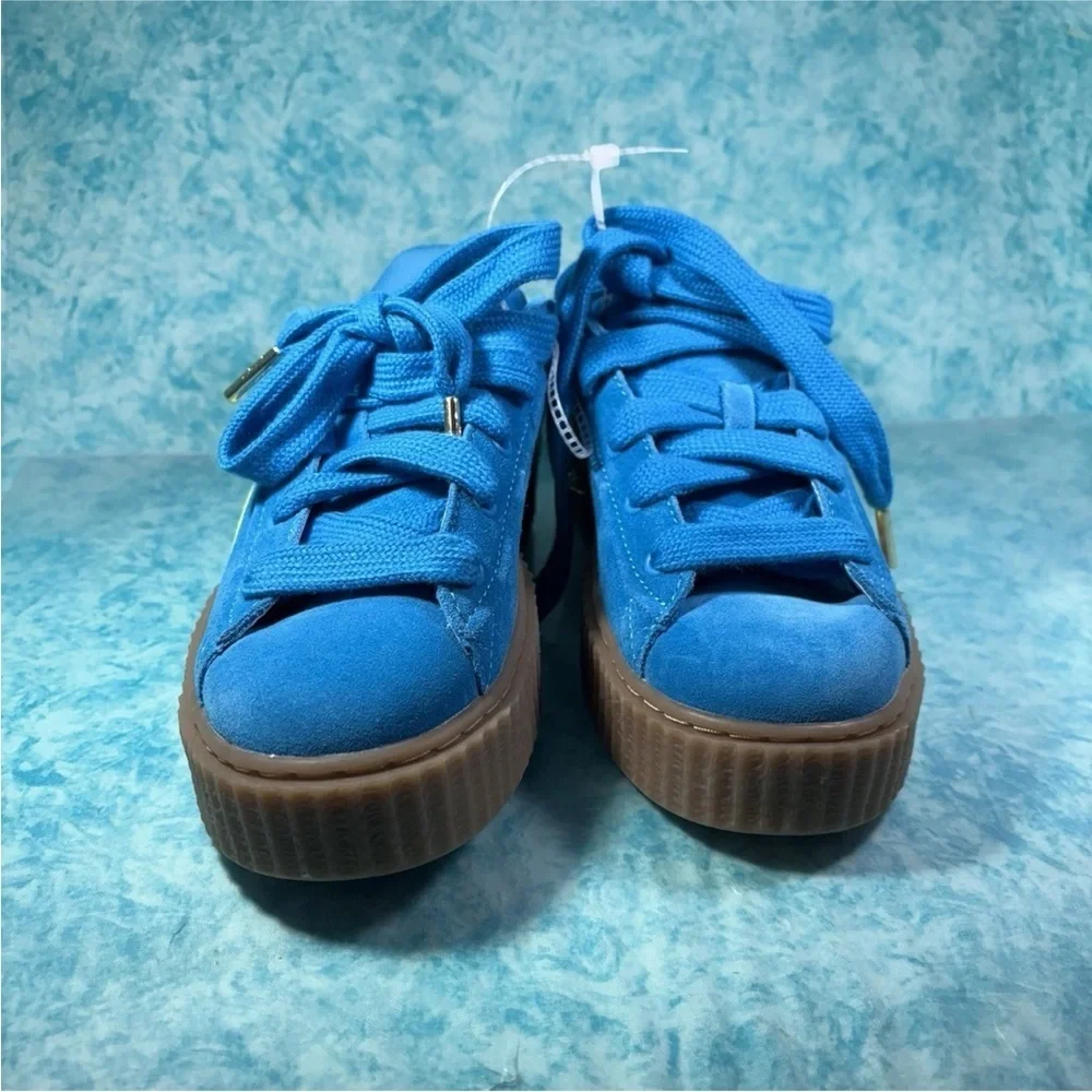 Puma Suede XL Fenty Women’s Blue Chunky Low Top Shoes Sneakers Size 6.5